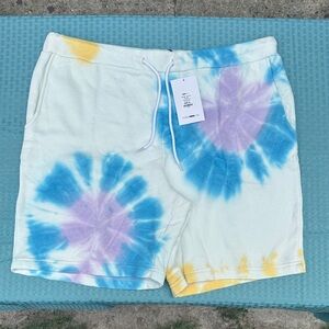 Fashion Nova Multicolor Tie-Dye Athletic Shorts